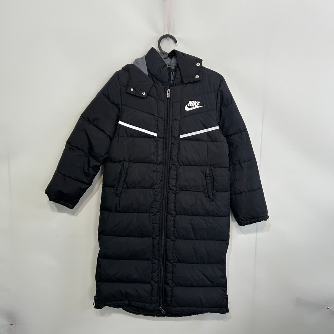 나이키 키즈 오리털 롱패딩 150 블랙 상품이미지1