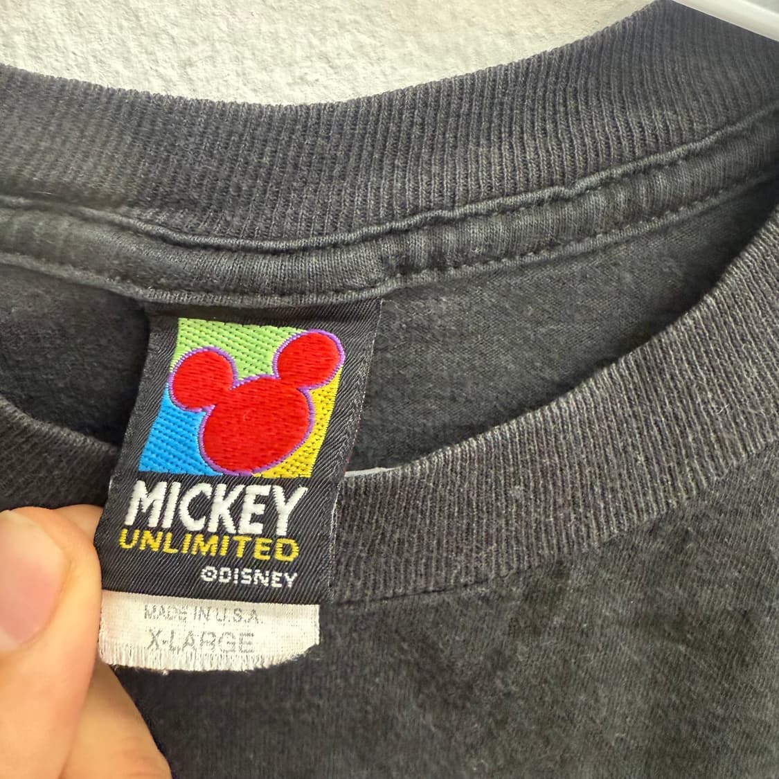 90s made usa Mickey Unlimited 미키  반팔티 XL 상품이미지3