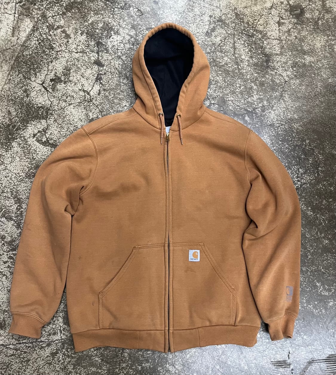 칼하트 브라운 써멀 후드 집업 상품이미지1