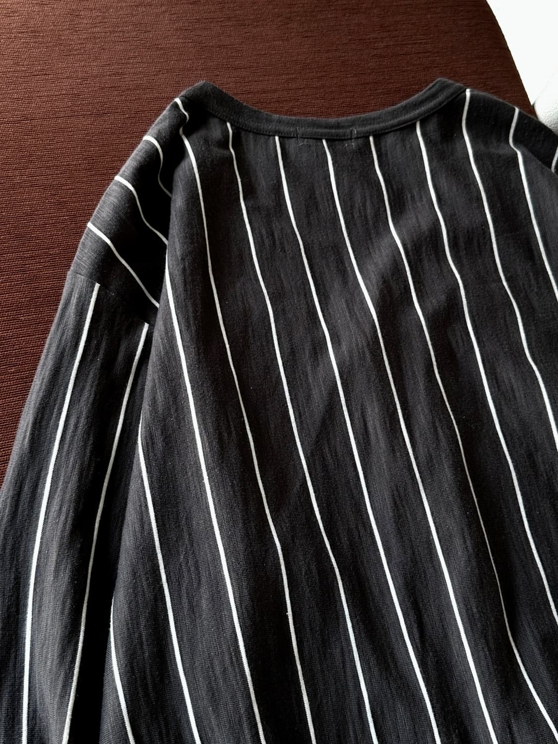 Cotton loose stripe cardigan 상품이미지5