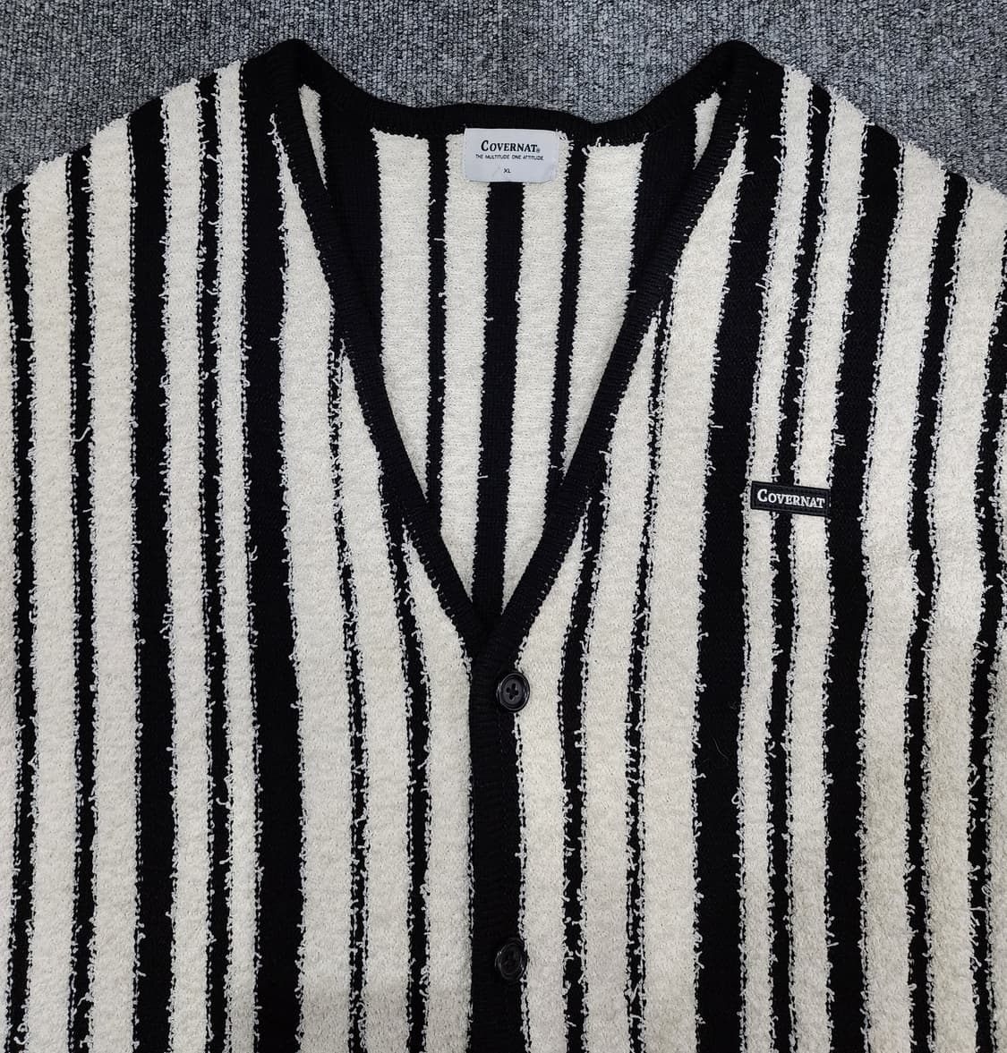 커버낫 버티컬 스트라이프 가디건 XL 상품이미지4