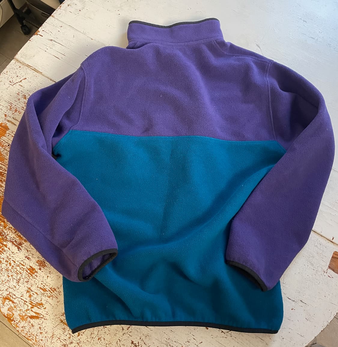 95FW 파타고니아 빈티지 신칠라 스냅-T 퍼플 터쿼이즈 플리스 상품이미지5