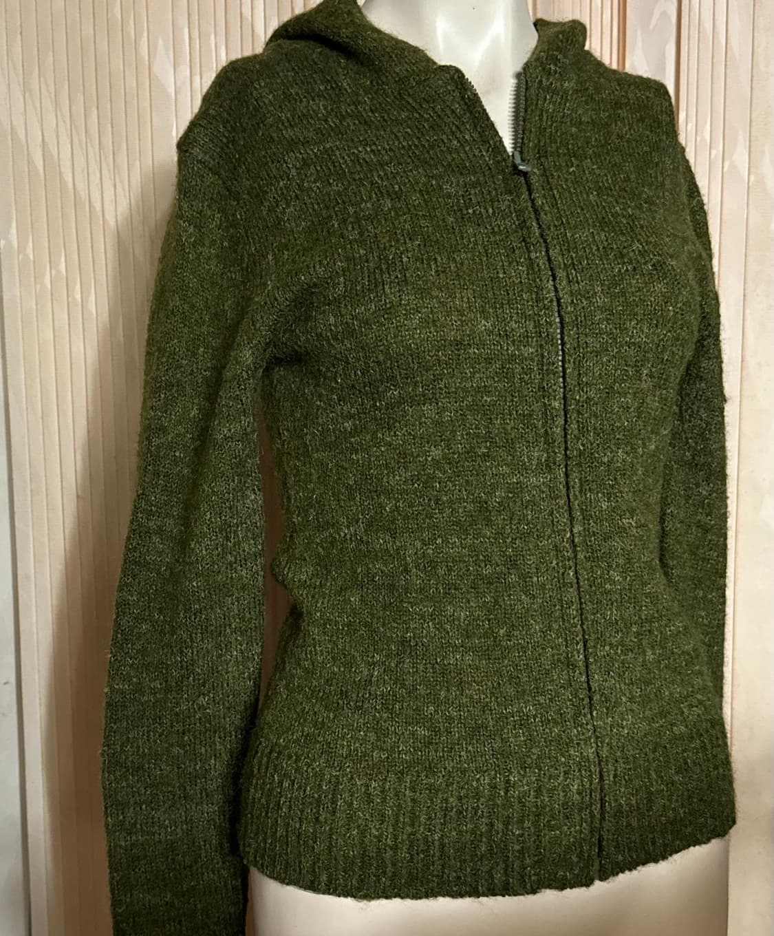 택포) peace now 올리브 니트집업 상품이미지2