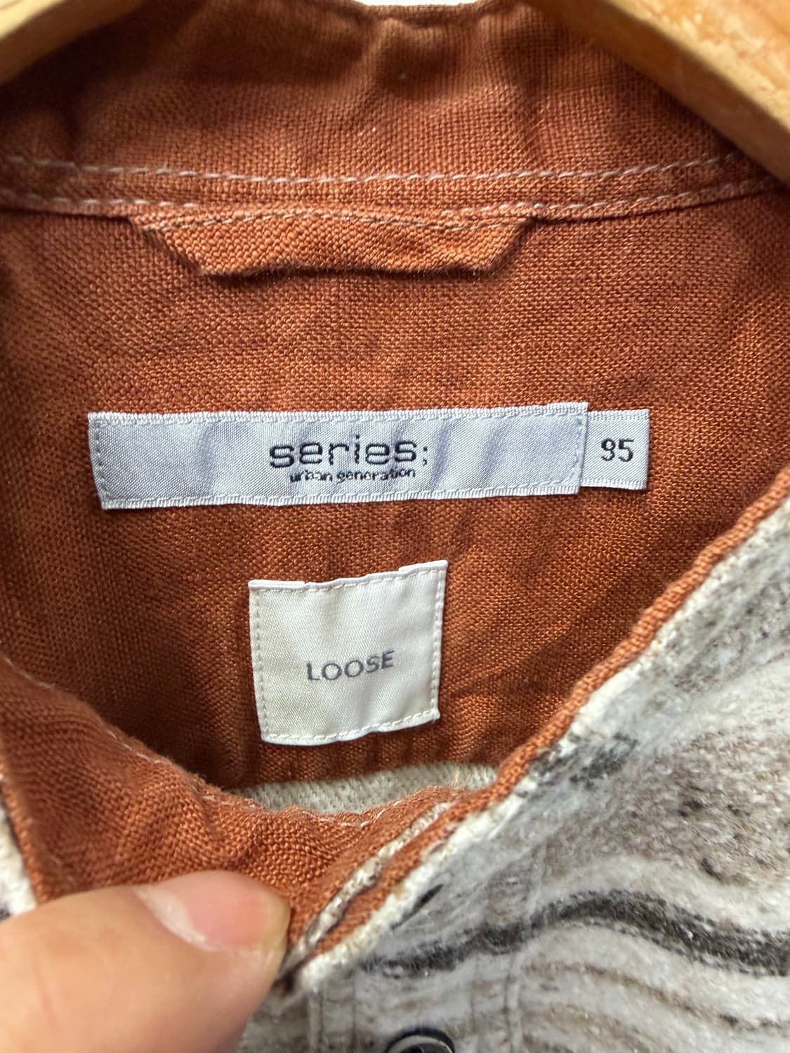 정품) 시리즈 스트라이프 셔츠 자켓 95 상품이미지5