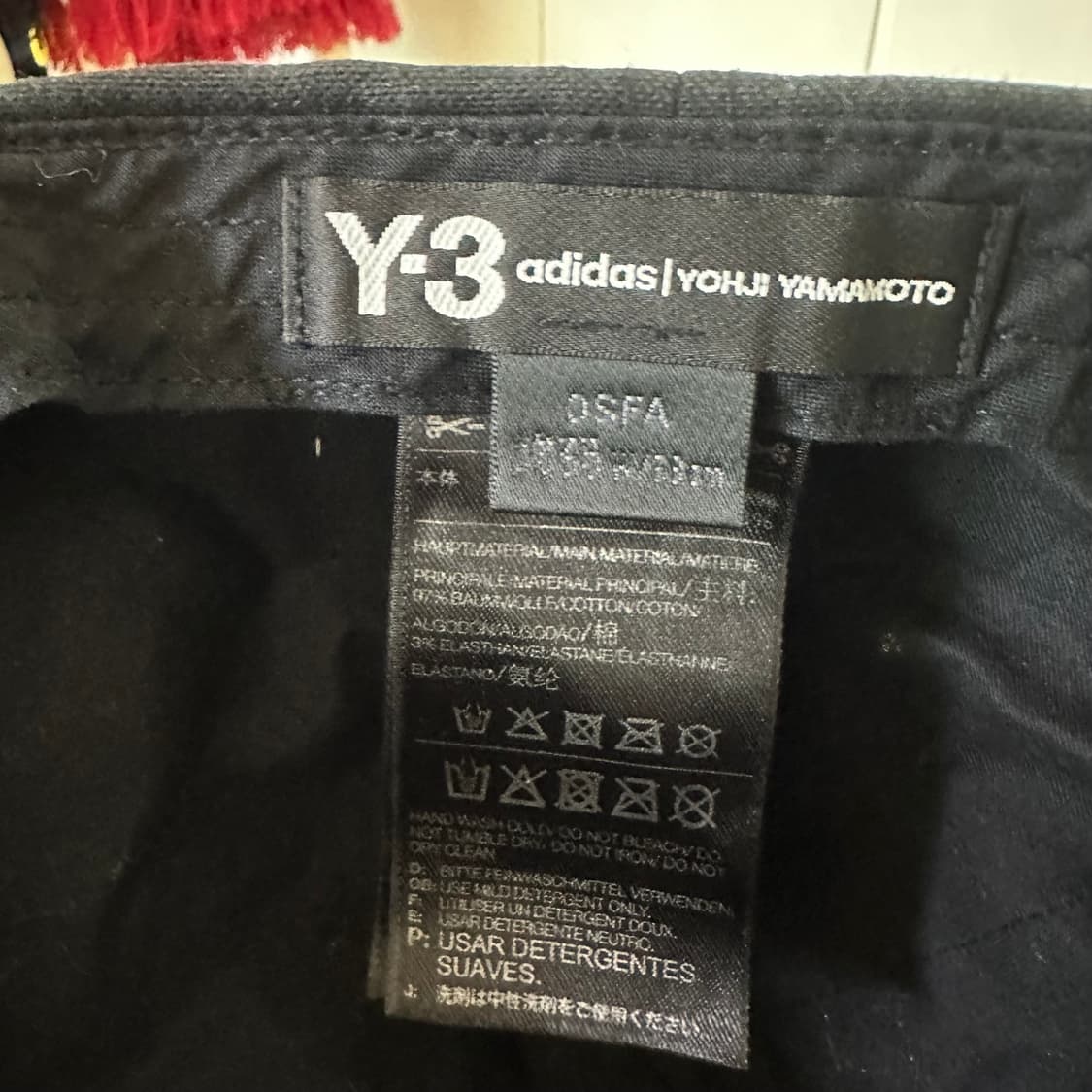 Y3 볼캡 블랙 상품이미지3