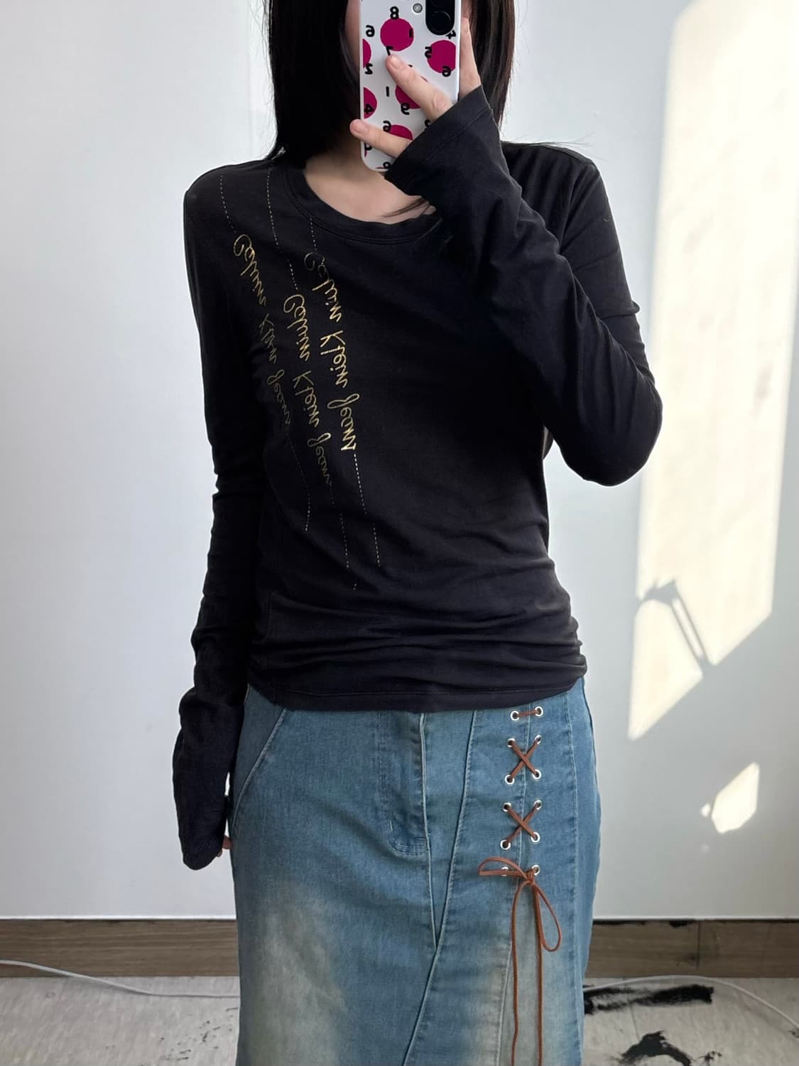 캘빈클라인 y2k 롱슬리브 티셔츠 와투케 상품이미지1