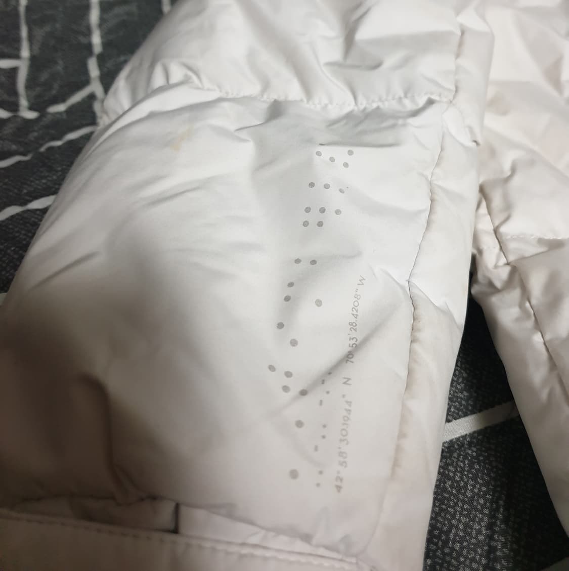 팀버랜드 오리털 벤치파카 롱패딩 화이트 (L) 상품이미지4