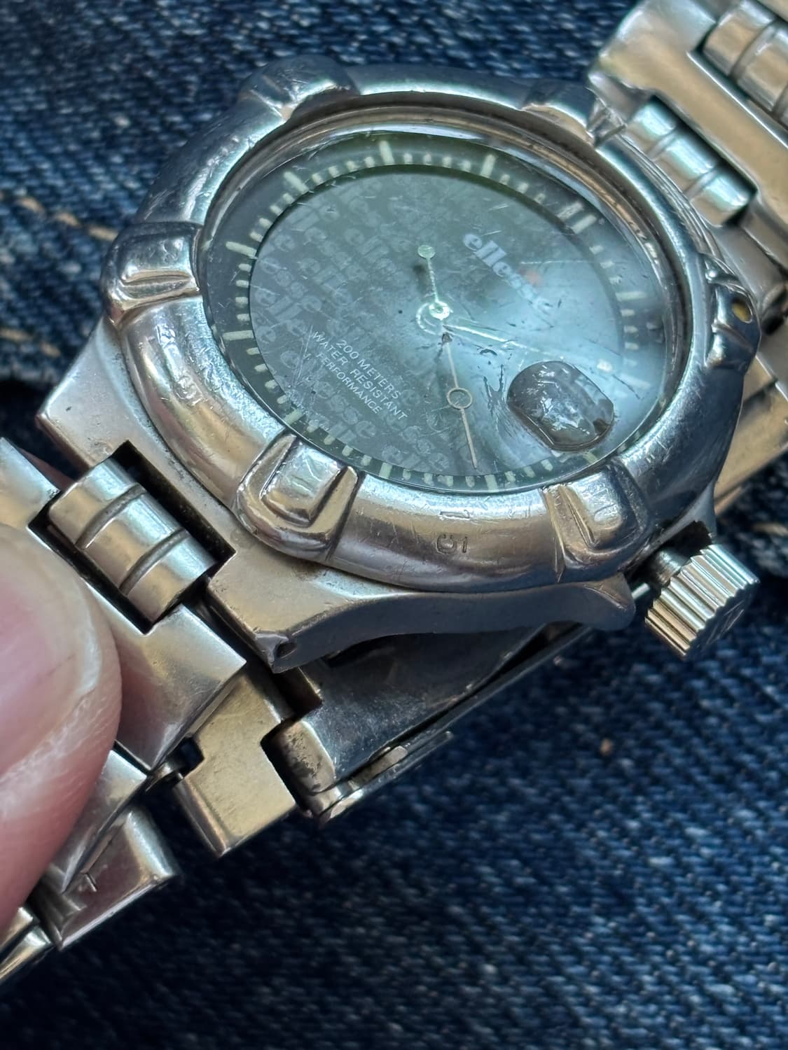 vintage ellesse metal watch 엘리쎄 상품이미지2