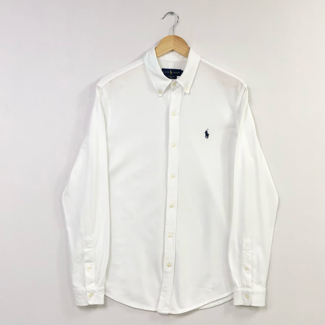 L 폴로 메쉬 화이트 셔츠 상품이미지3