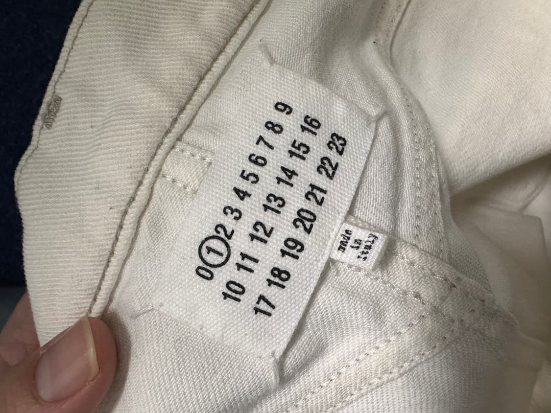 제니착용)마르지엘라 콘트라스트 데님 화이트버전 상품이미지6