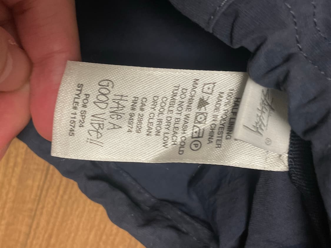 스투시 웨이브 다이 비치 쉘 자켓 네이비 XL 상품이미지2