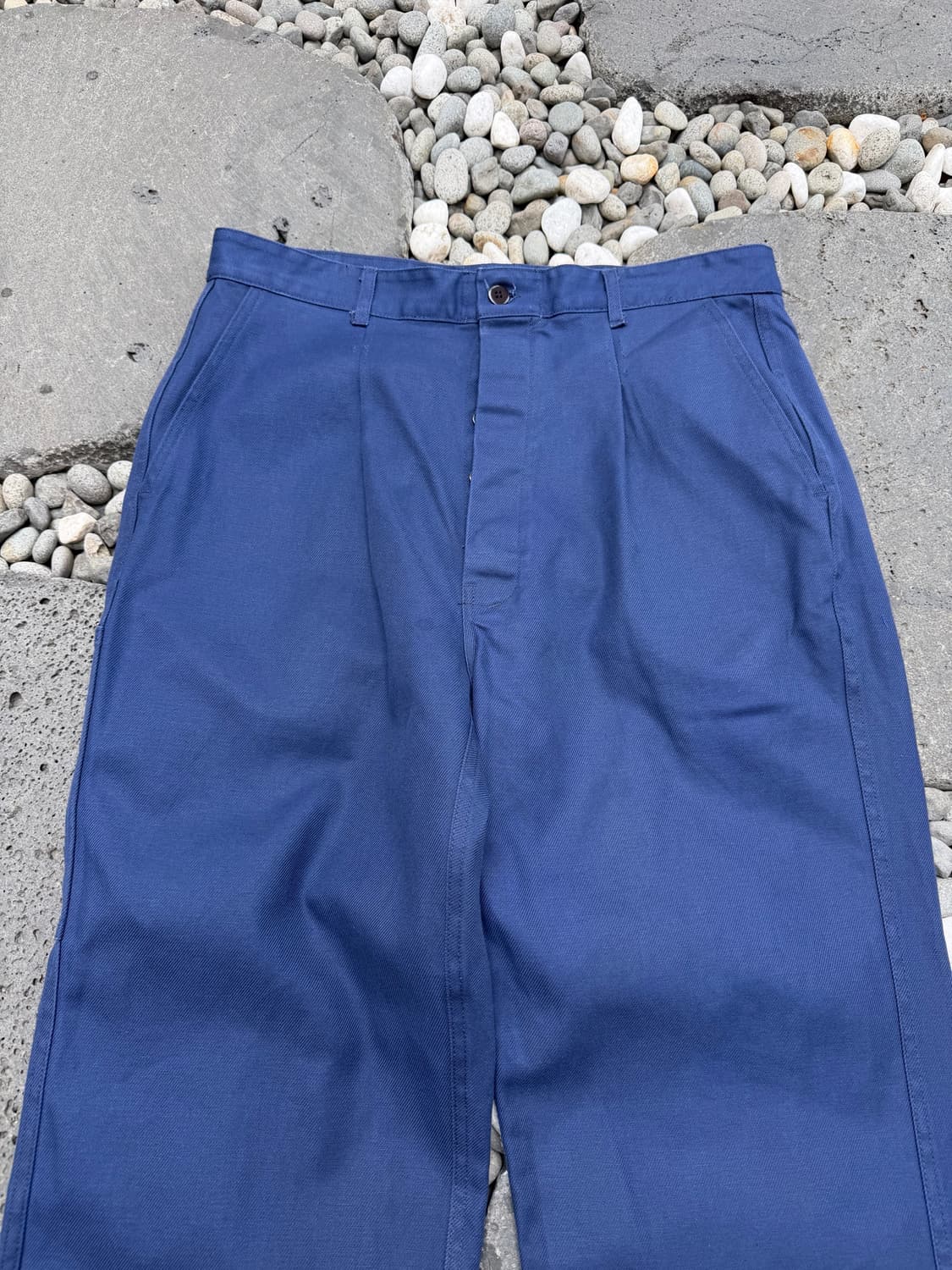 2000s GREY NAVY WIDE FRENCH WORK 프렌치워크팬츠 상품이미지3