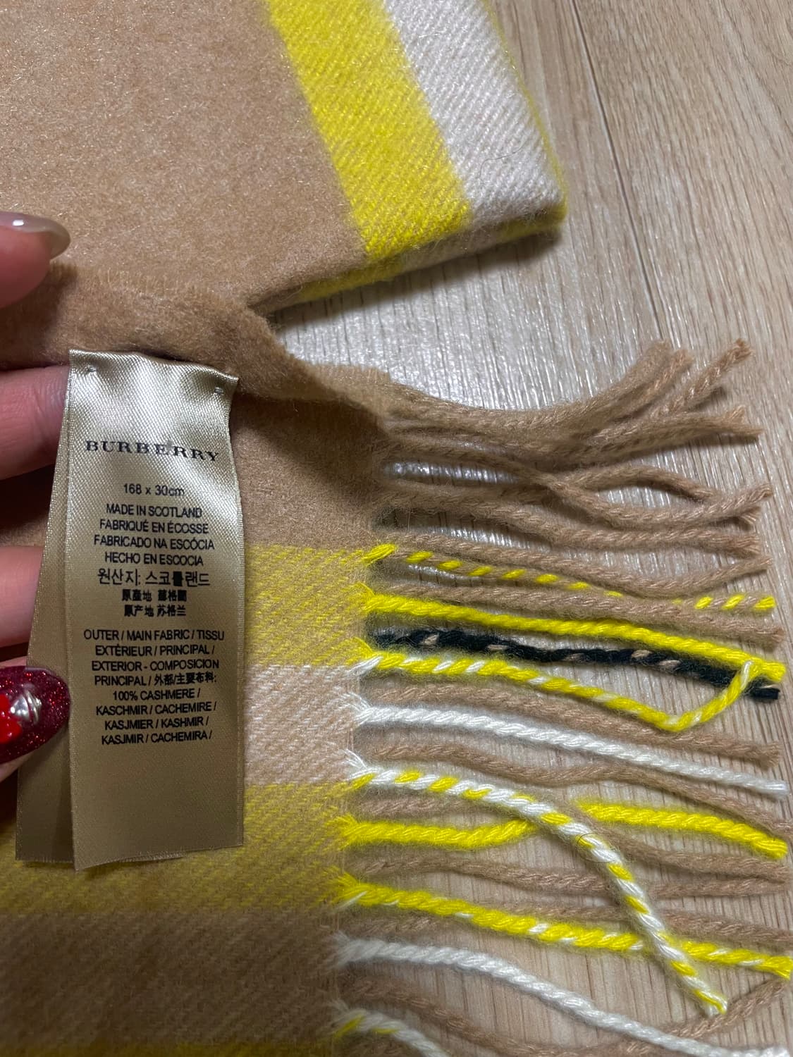 버버리 캐시미어 머플러:) 캐시미어100% 버버리목도리 상품이미지3