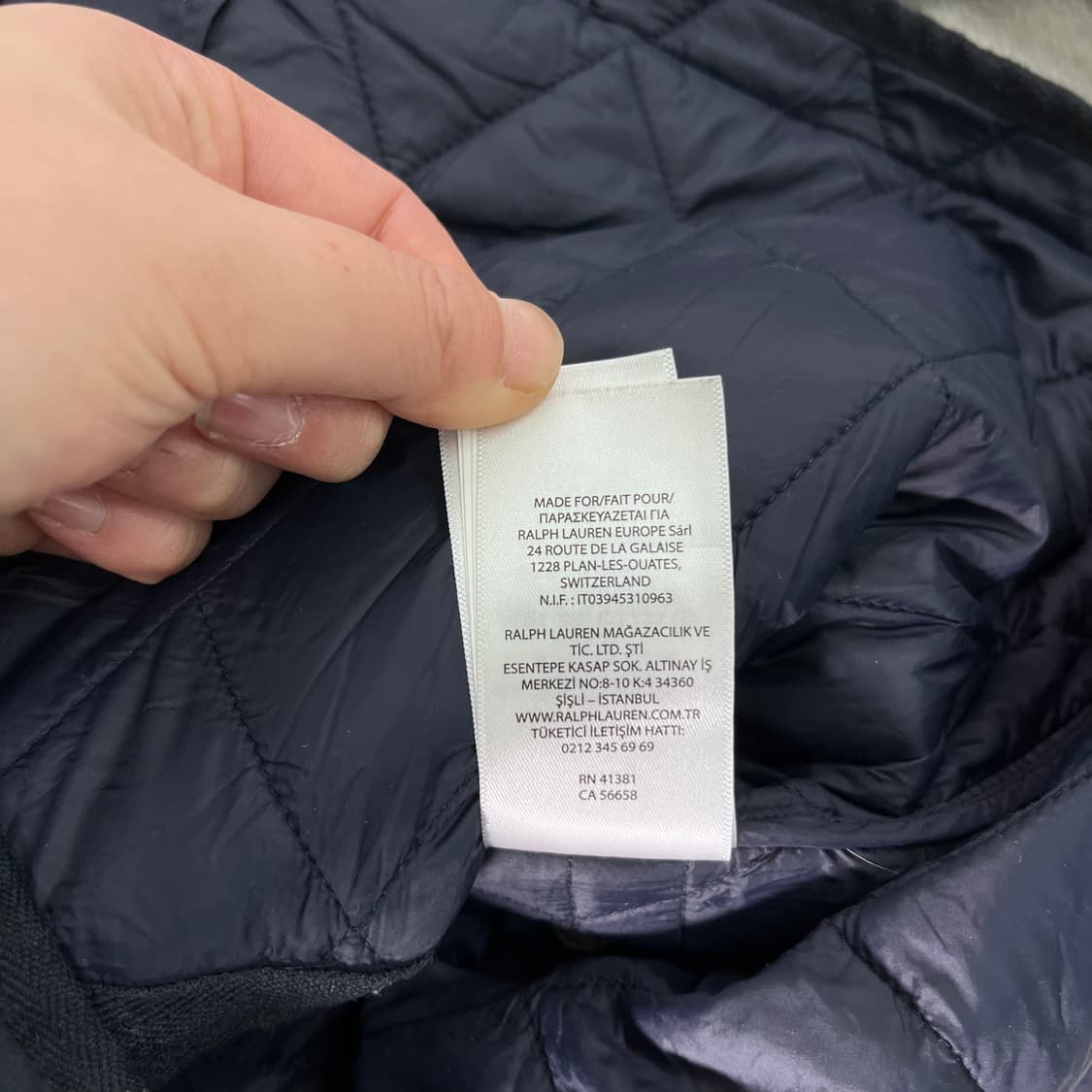 100 폴로랄프로렌 신형라벨 퀄팅 자켓 상품이미지9