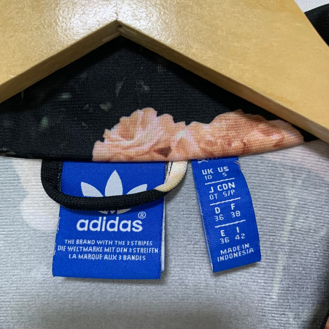 아디다스 플라워 패턴 파이어버드 트랙탑 져지 36 사이즈 빈티지 상품이미지8