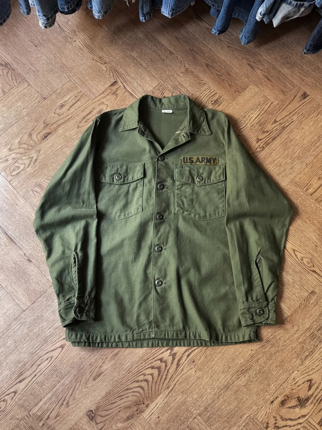 [M]60's 오리지널 U.S ARMY OG-107 밀리터리 셔츠 상품이미지1