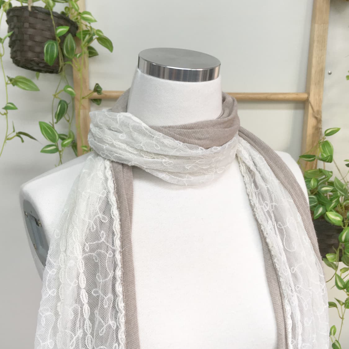 JPN/ 모리걸스카프 레이스스카프 오리엔탈스카프 빈티지스카프 상품이미지4