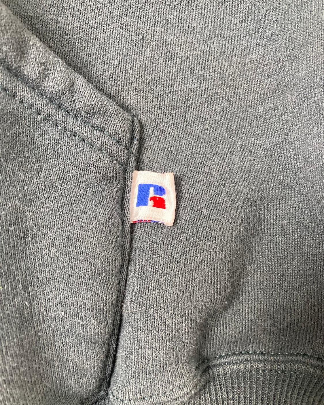 90s Russell Zip Up Hoodie (sage green) 상품이미지5