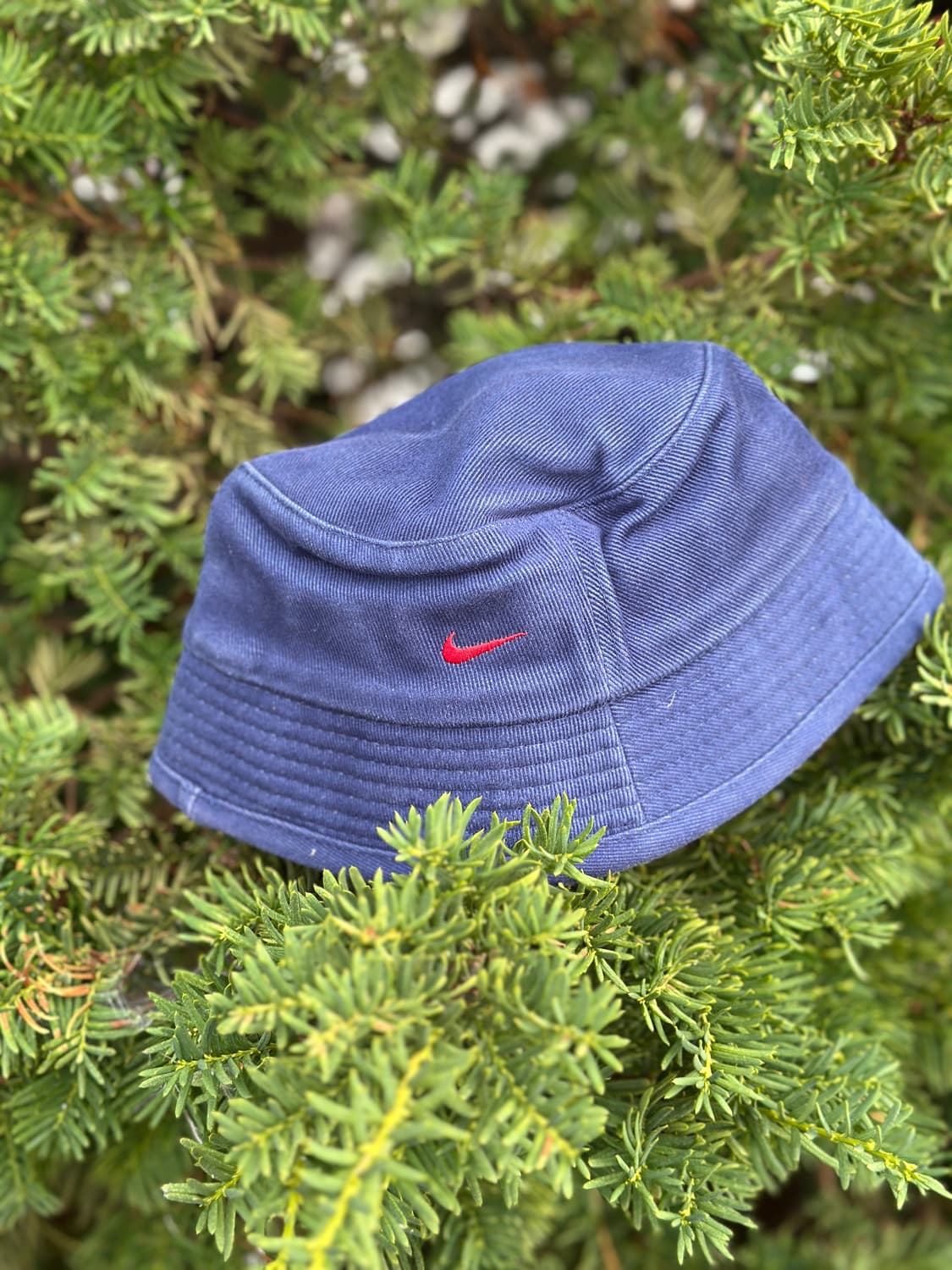 (새상품) 00s NIKE 나이키 로고 버킷햇 모자 네이비 상품이미지1