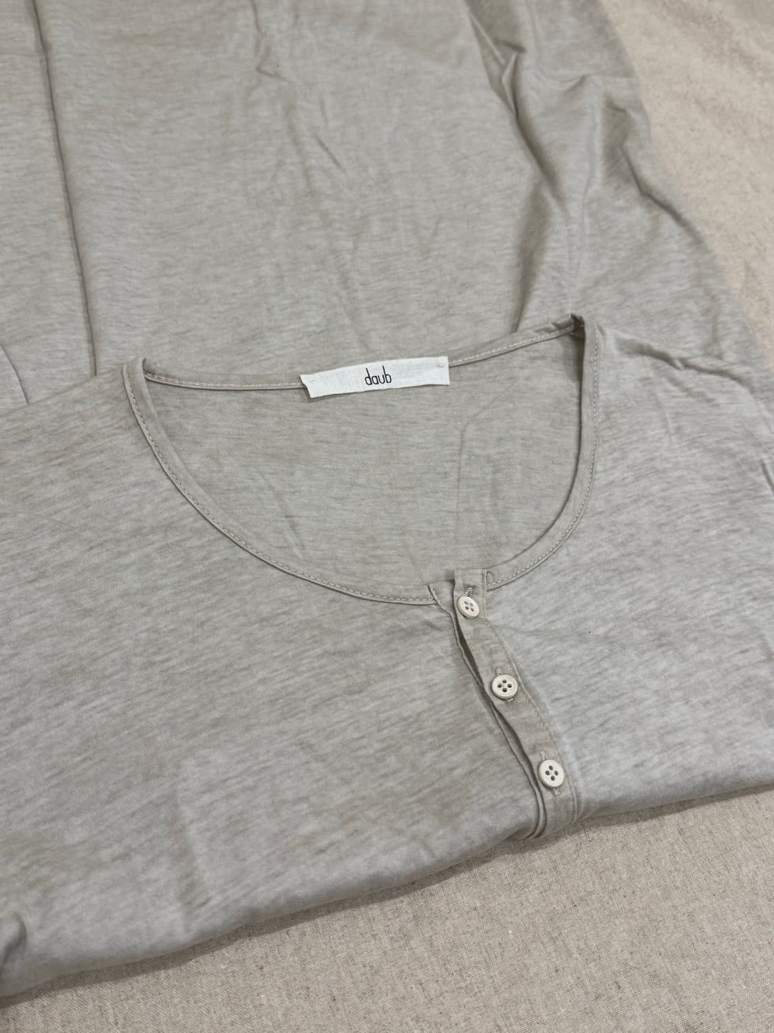 daub 25ss 시멘트 헨리넥 티셔츠 상품이미지5