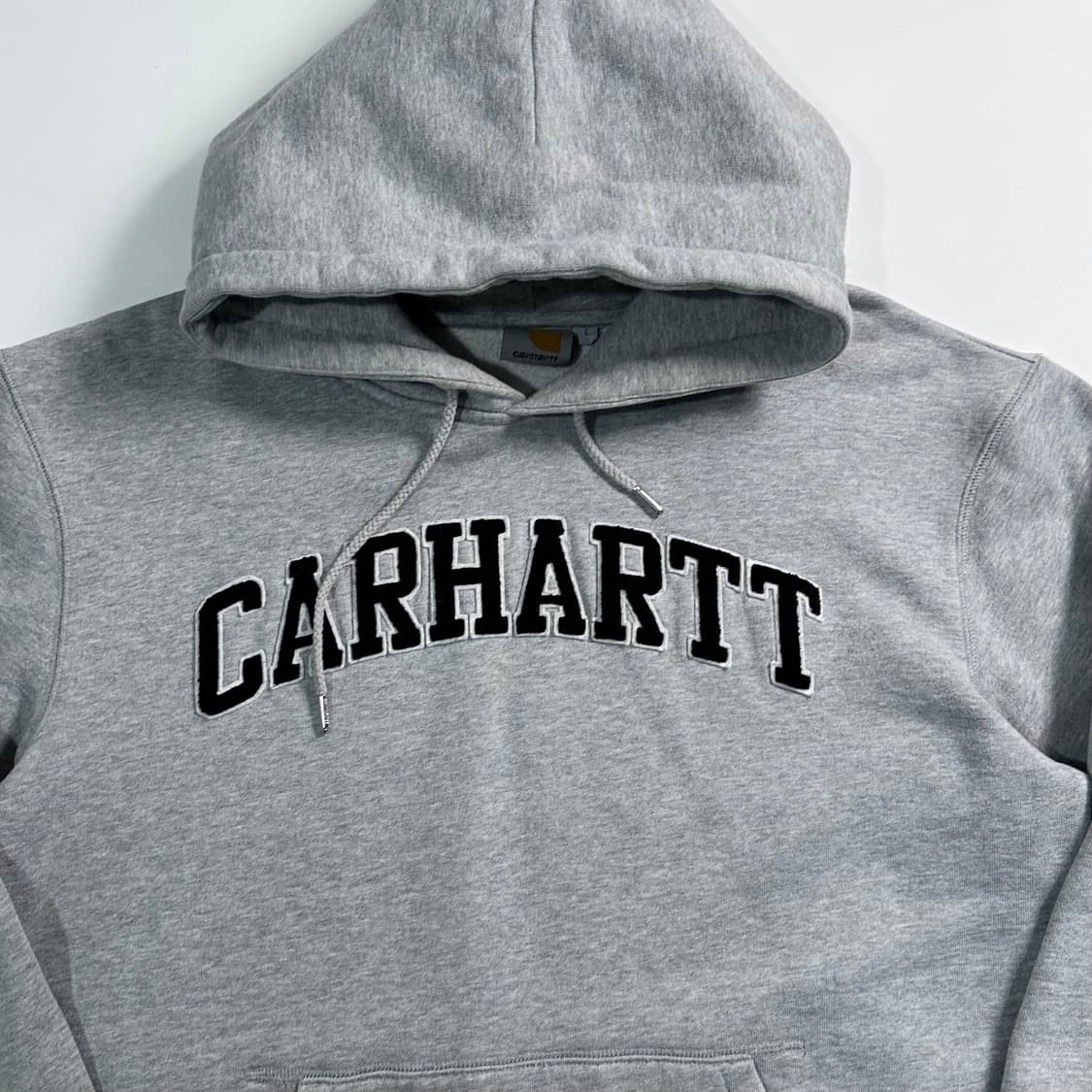 칼하트 로고 그레이 후드티   상품이미지2