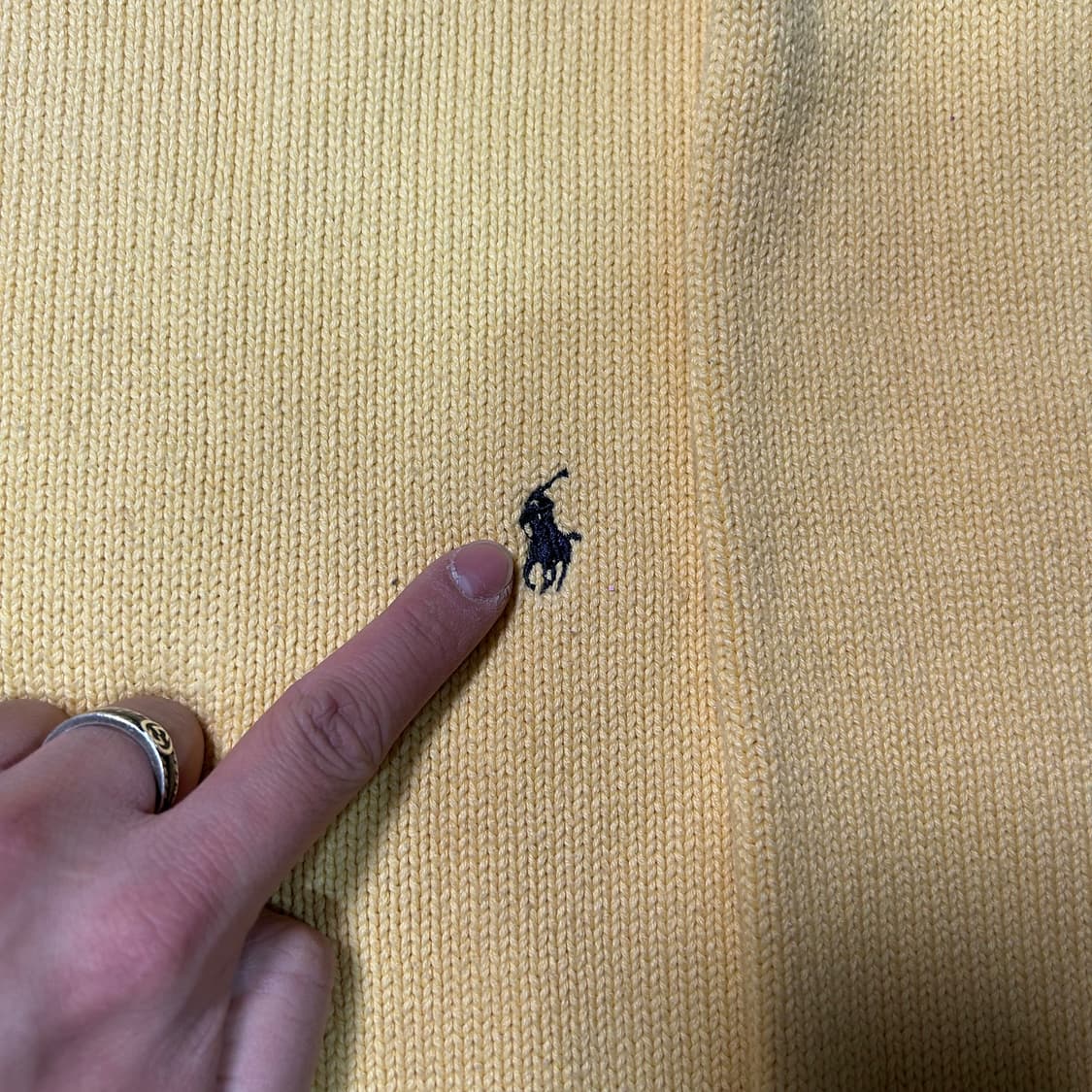 [2XL] 폴로 랄프로렌 포니 자수로고 니트 옐로우 상품이미지2