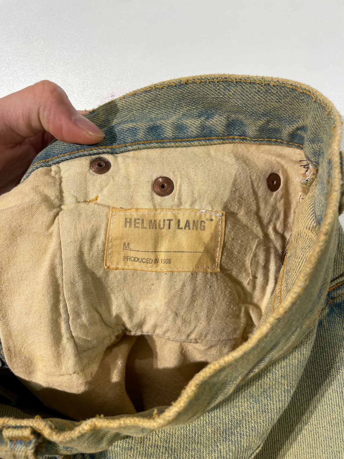 헬무트랭 1998 데저트 버튼 플라이 데님 진스 상품이미지7