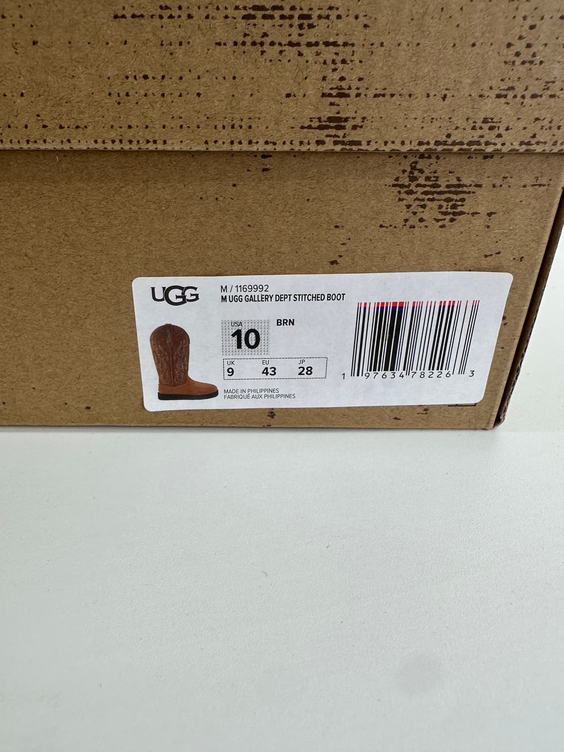 어그 x 갤러리 디파트먼트 스티치 부츠 280 새상품 상품이미지7
