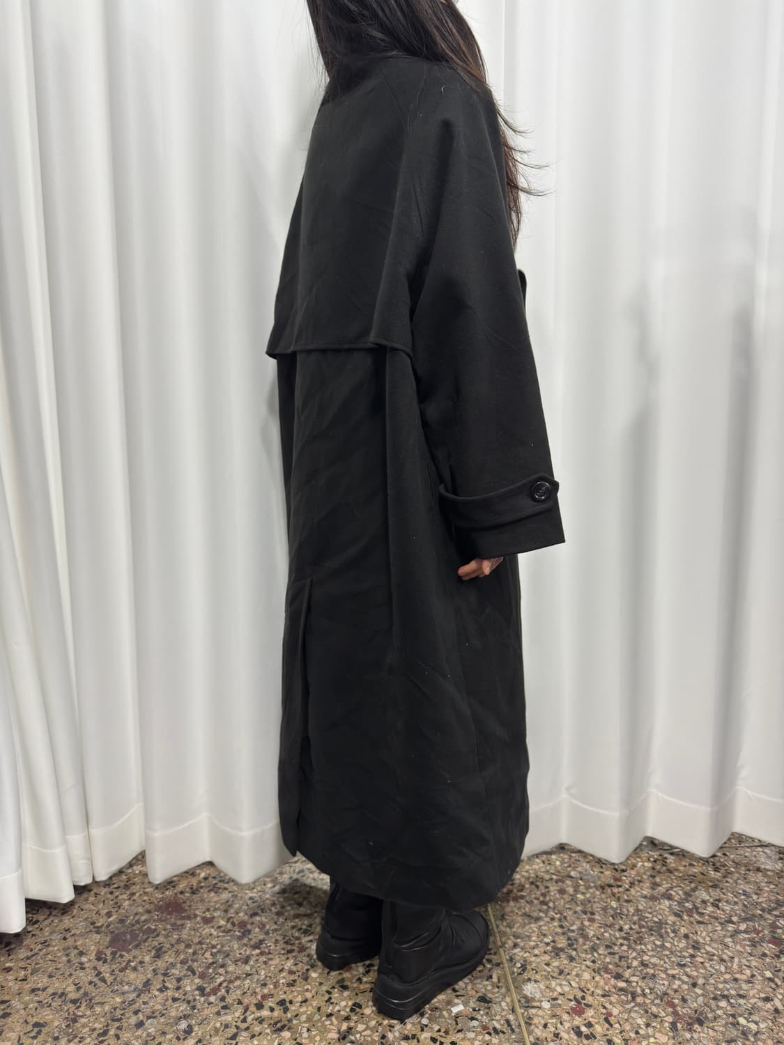 nuelu button maxi coat 상품이미지8