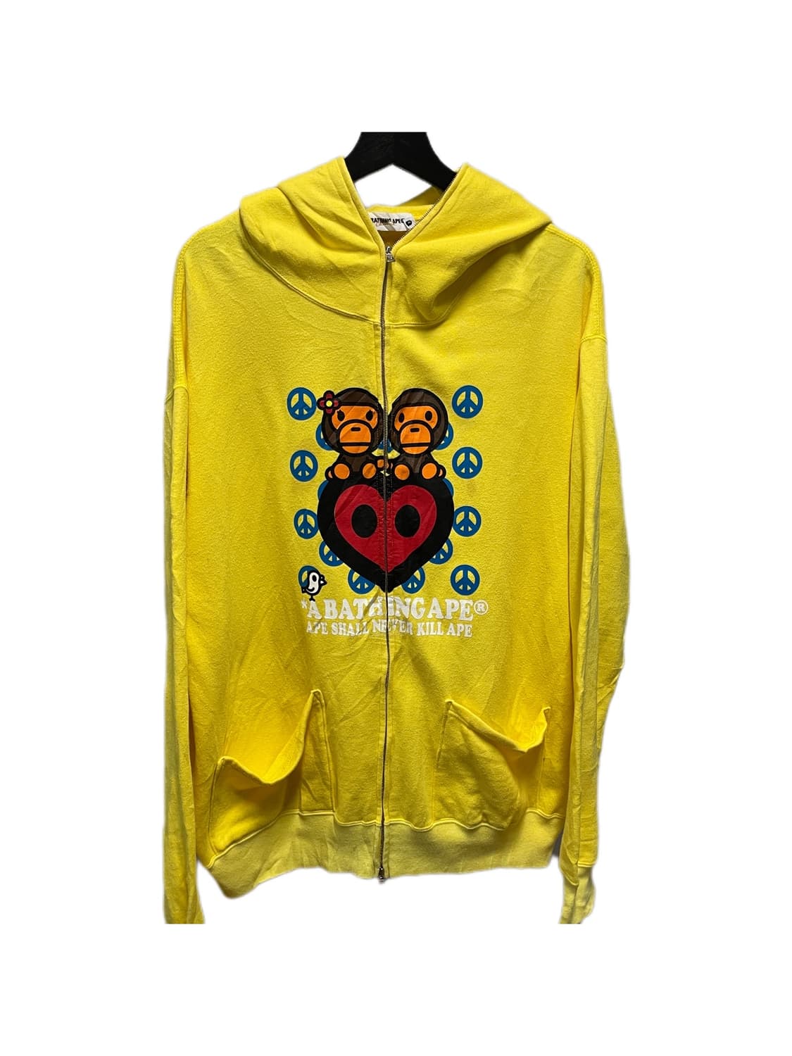 00s Bape  베이프 마일로 로고 후드 집업 상품이미지1