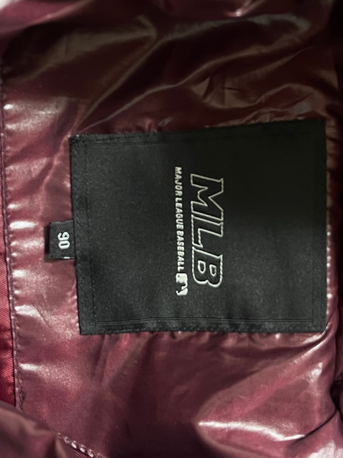 MLB 자주색 패딩 상품이미지3