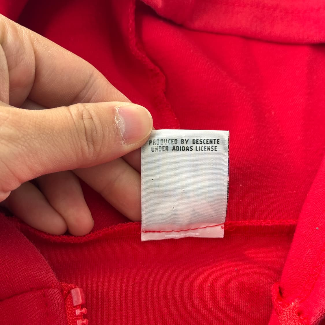 아디다스 90s 백로고 레드 후드집업 M 상품이미지7