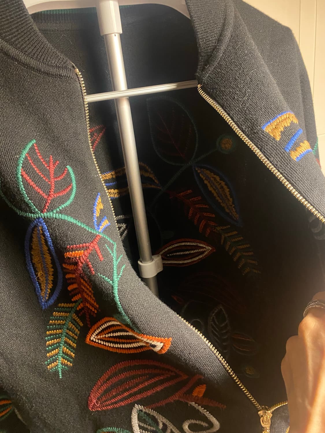 자수 빈티지 가디건m 상품이미지6