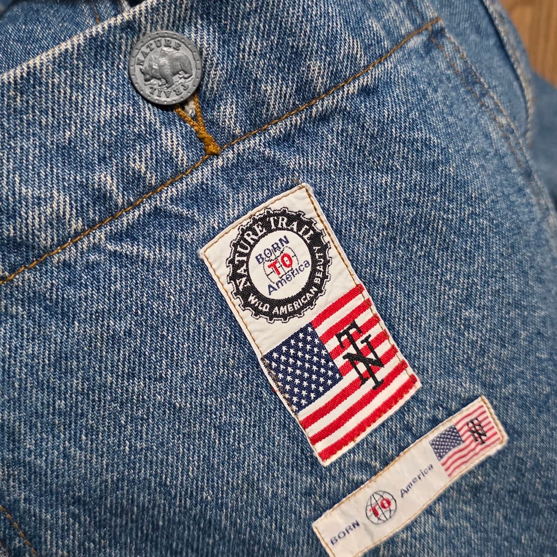 Japanese Nature Trail denim jacket L 상품이미지6