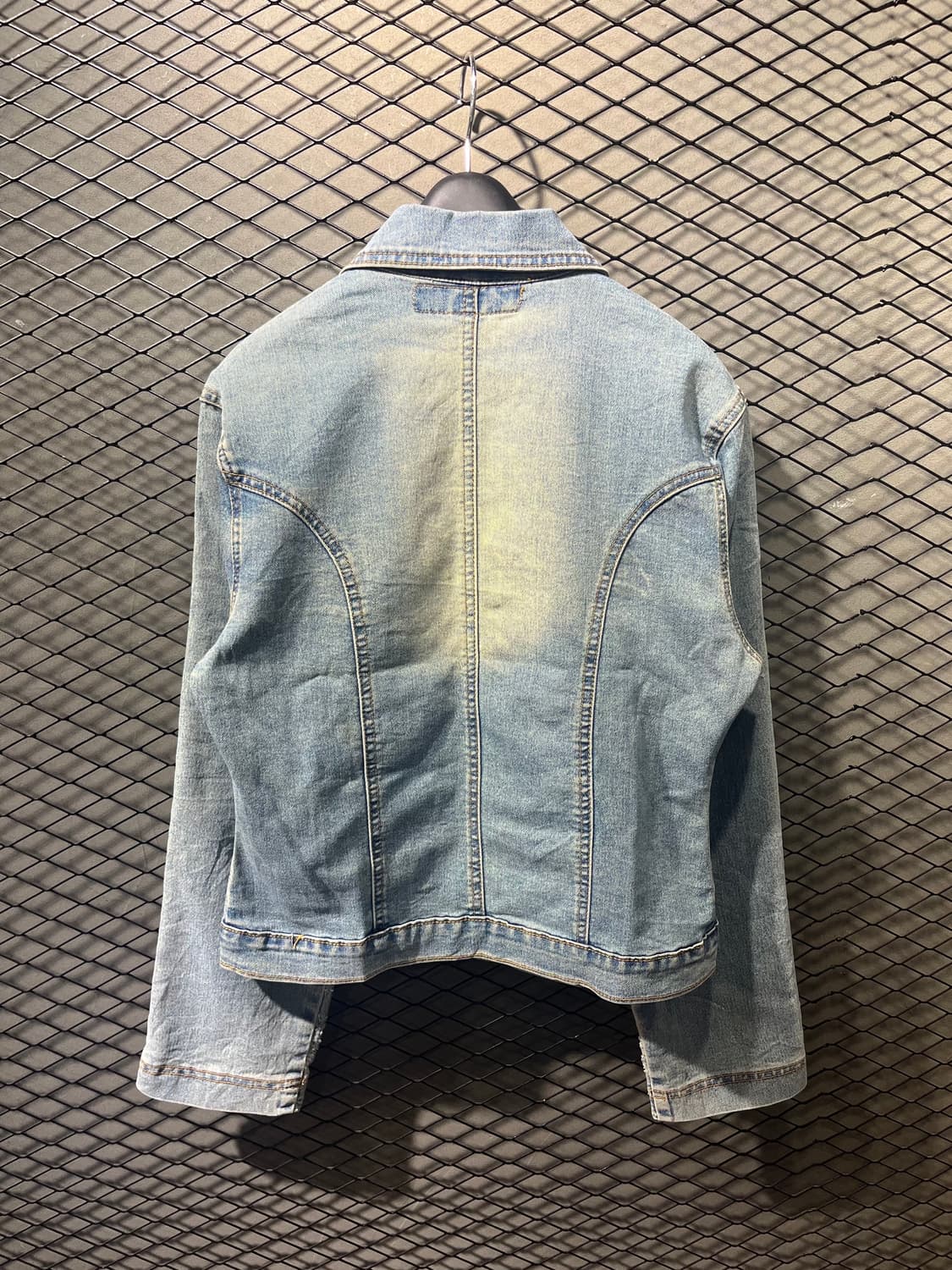 빈티지 플라워 패턴 데님 자켓 상품이미지5