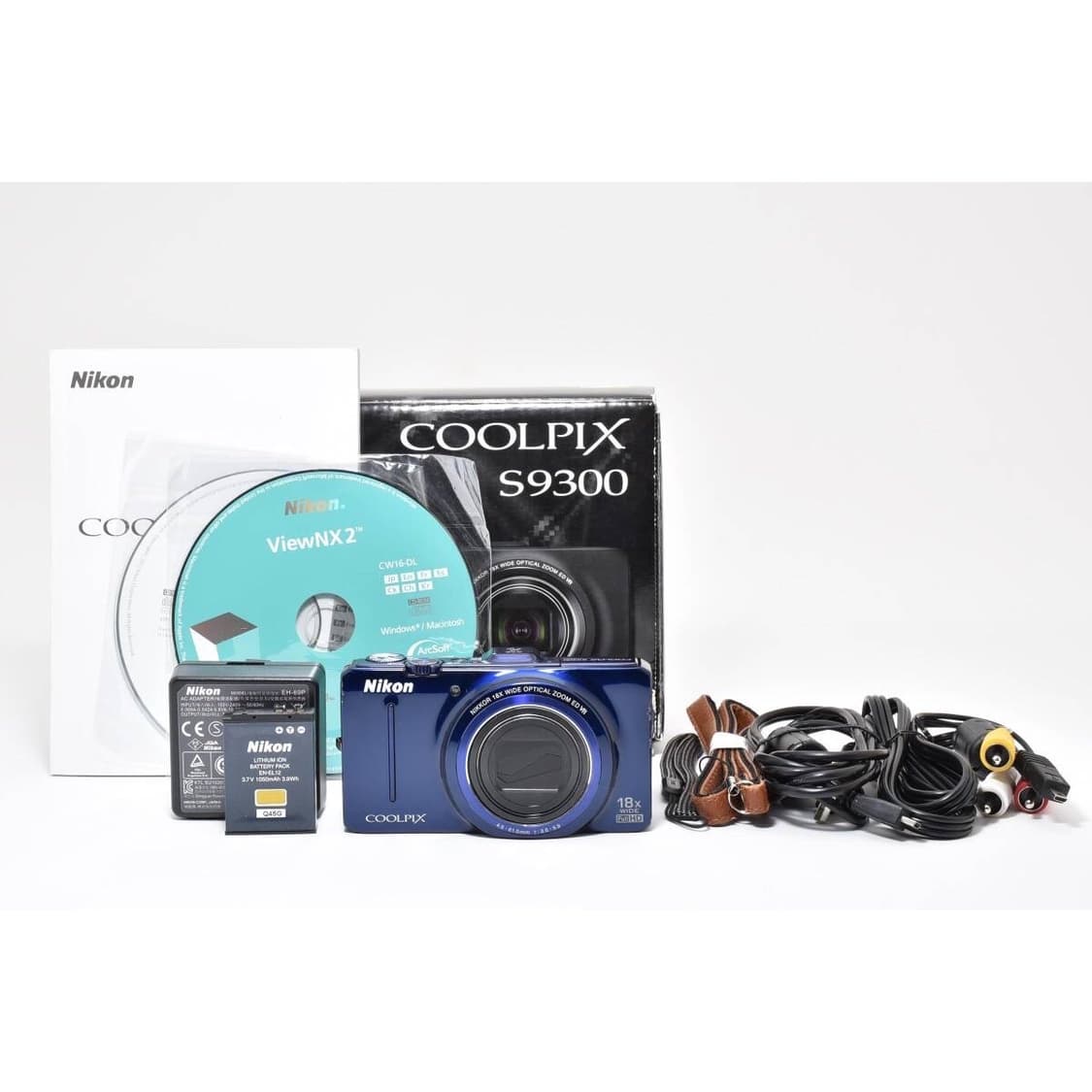 뽀용샷! ) Nikon Coolpix S9300 블루 (풀박스/작례O) 상품이미지3