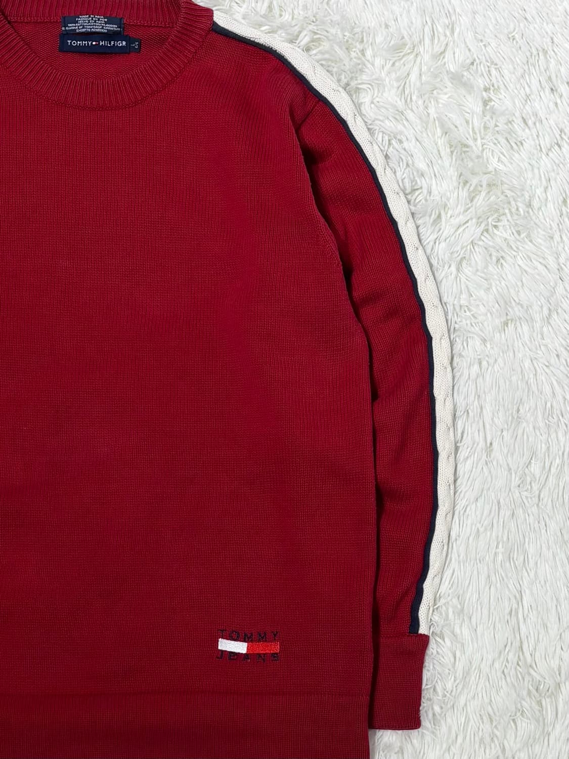 타미힐피거 90‘s 레드 사이드로고 니트 상품이미지5