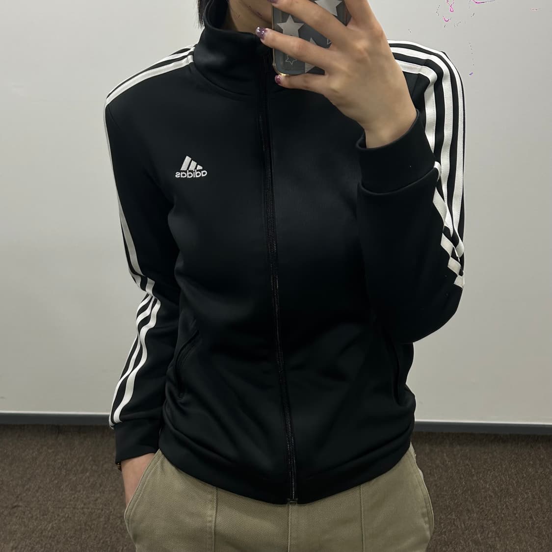 Adidas 아디다스 블랙 트랙탑 져지 상품이미지2