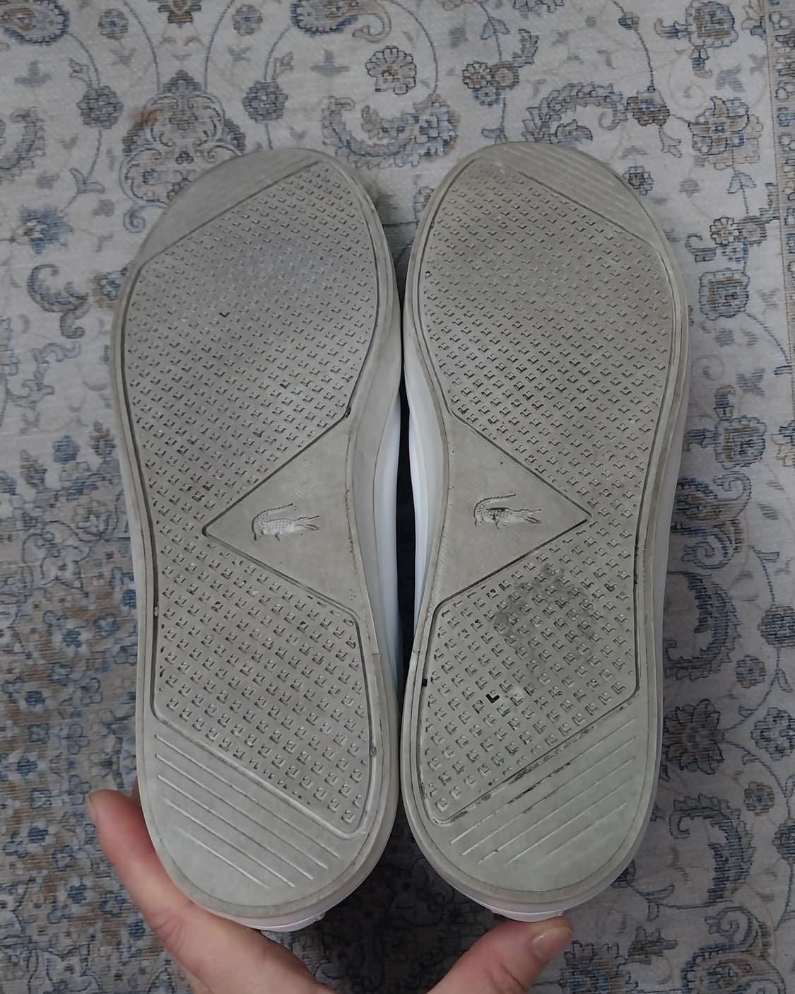 라코스테 래더 화이트 스니커즈 USA10사이즈 상품이미지8