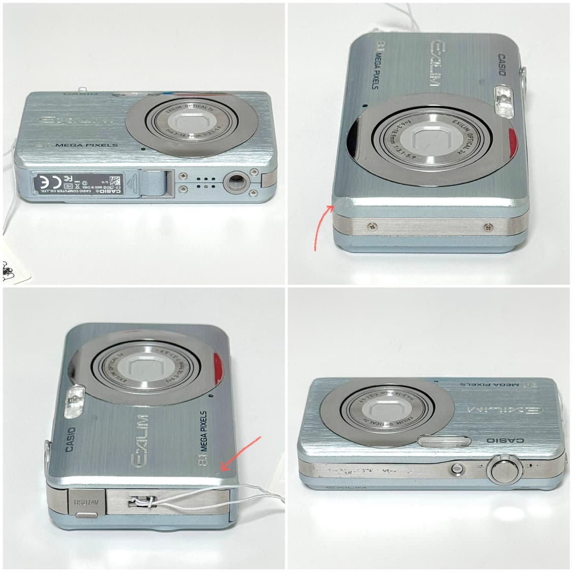 카시오 엑슬림 Z80 스카이블루 빈티지디카 상품이미지3