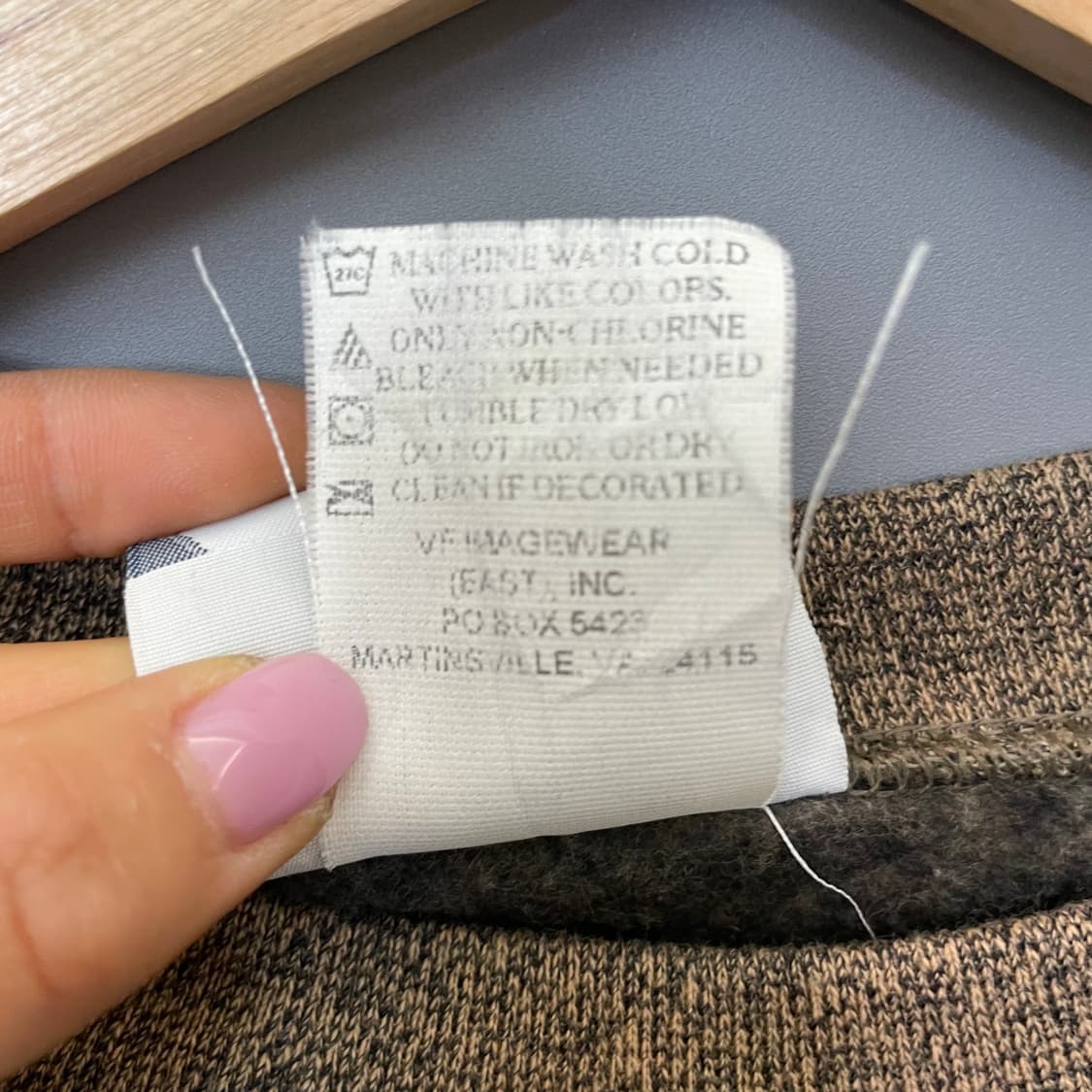 Lee 브라운 짜임 기모 맨투맨 L 상품이미지7