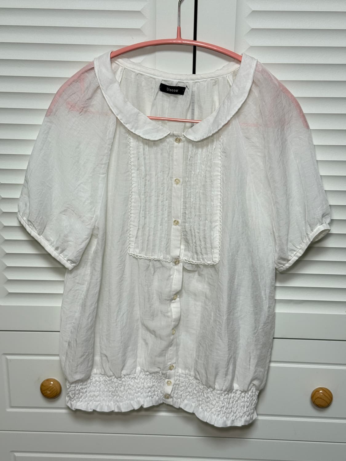 일본 빈티지 반팔 블라우스 상품이미지2