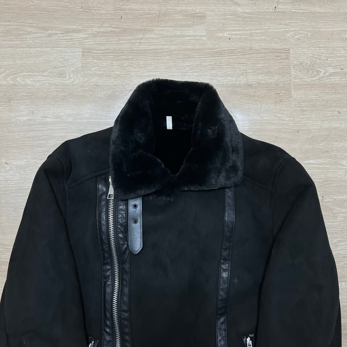 남성 스웨이드 무스탕 자켓 [블랙] L/100 상품이미지2