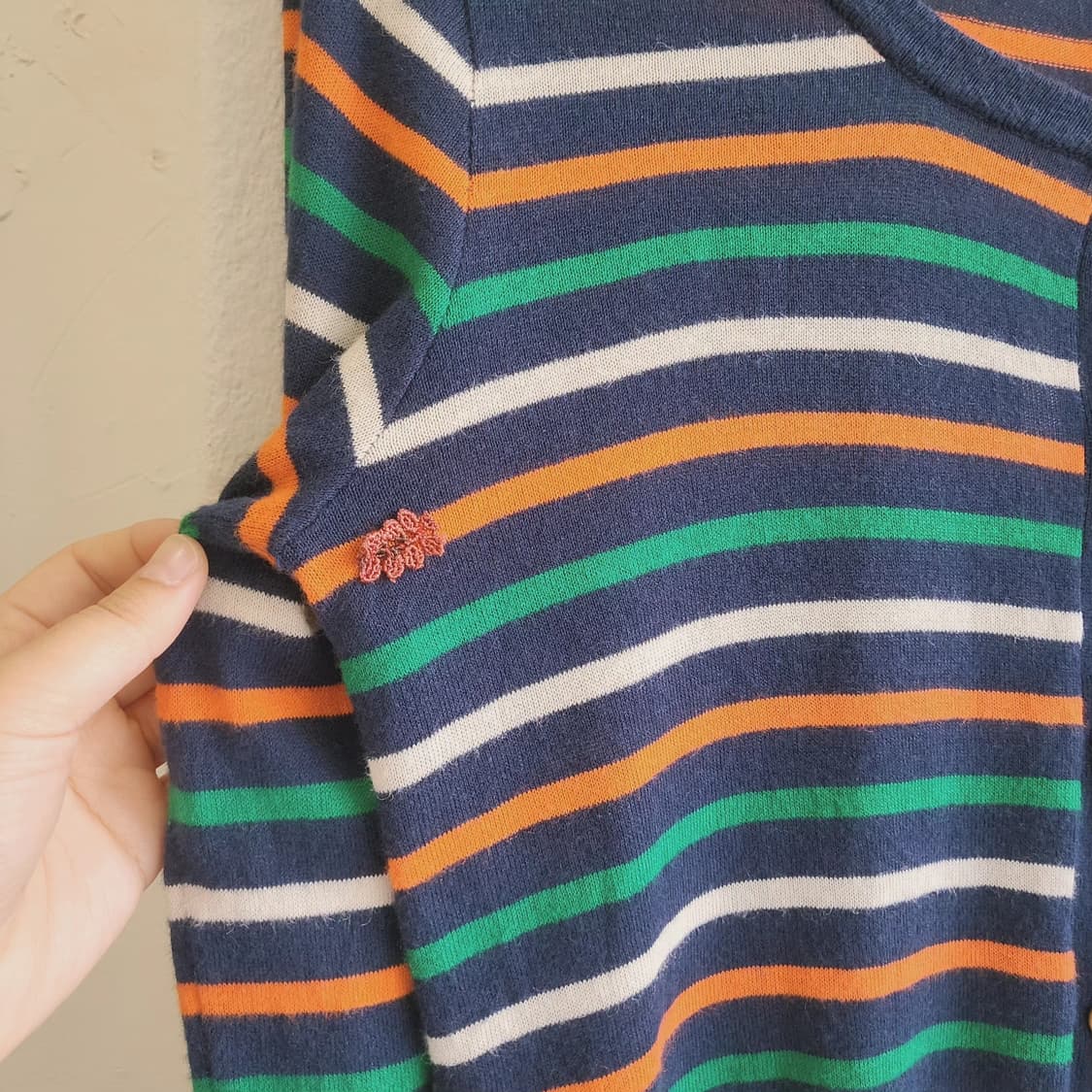 Cutie Blonde 멀티스트라이프 린넨 가디건 상품이미지7