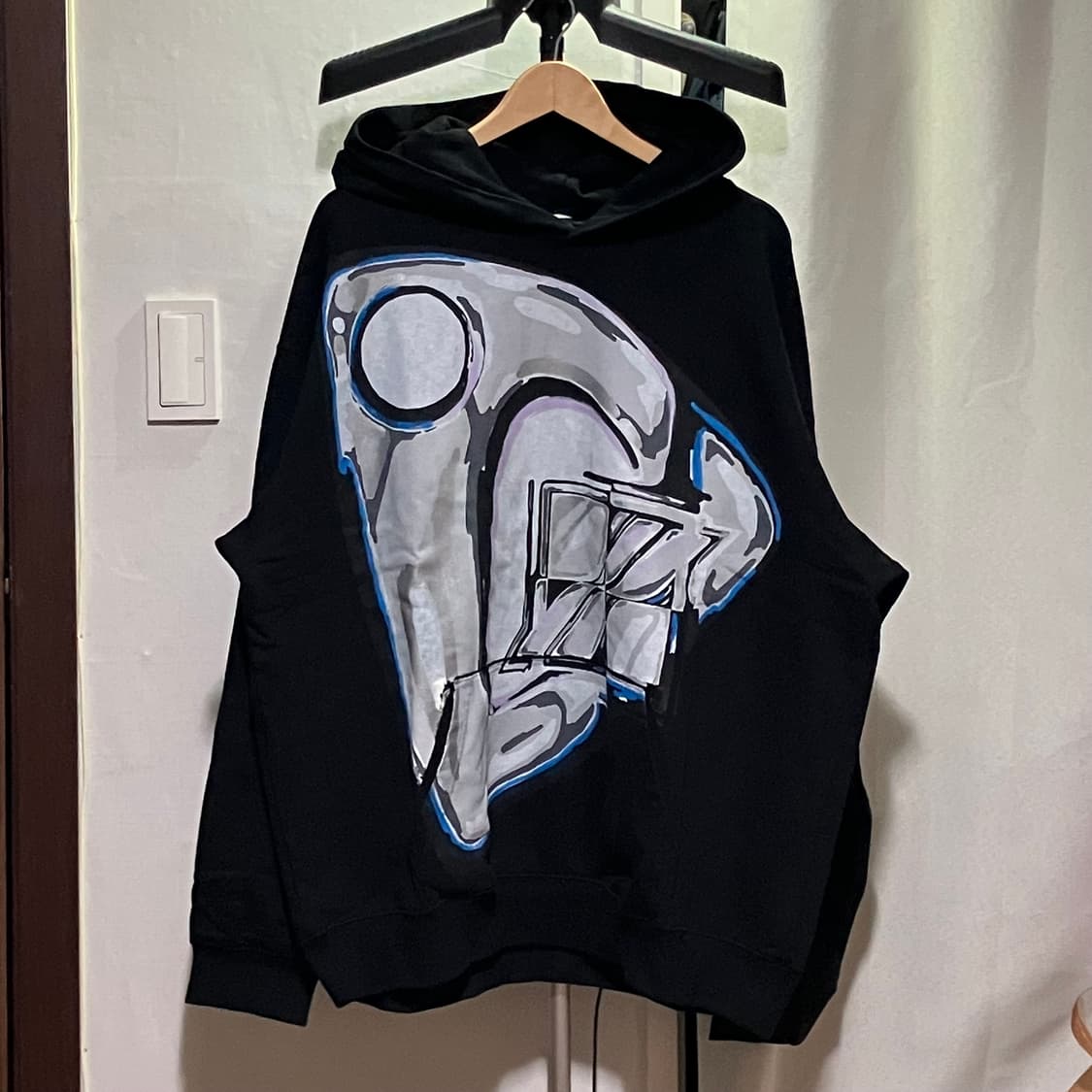 WE11DONE 미러 후드 상품이미지1