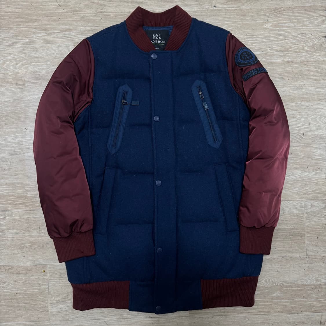 코오롱스포츠 구스다운 니트 패딩 상품이미지1