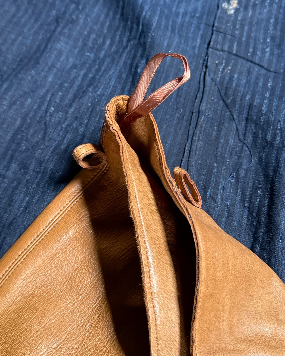 10‘s 폴로 랄프로렌 램스킨 A-라인 미디 스커트 4 상품이미지4