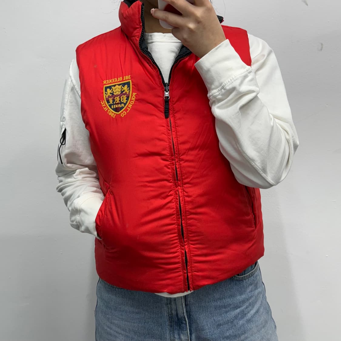 [L] 폴로 리버시블 패딩 키즈 베스트 상품이미지2