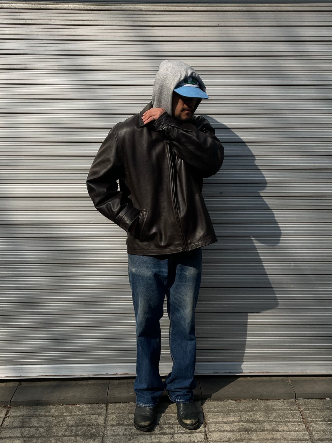 🔌Today drop : 90-00s Old GAP Leather JK 상품이미지6