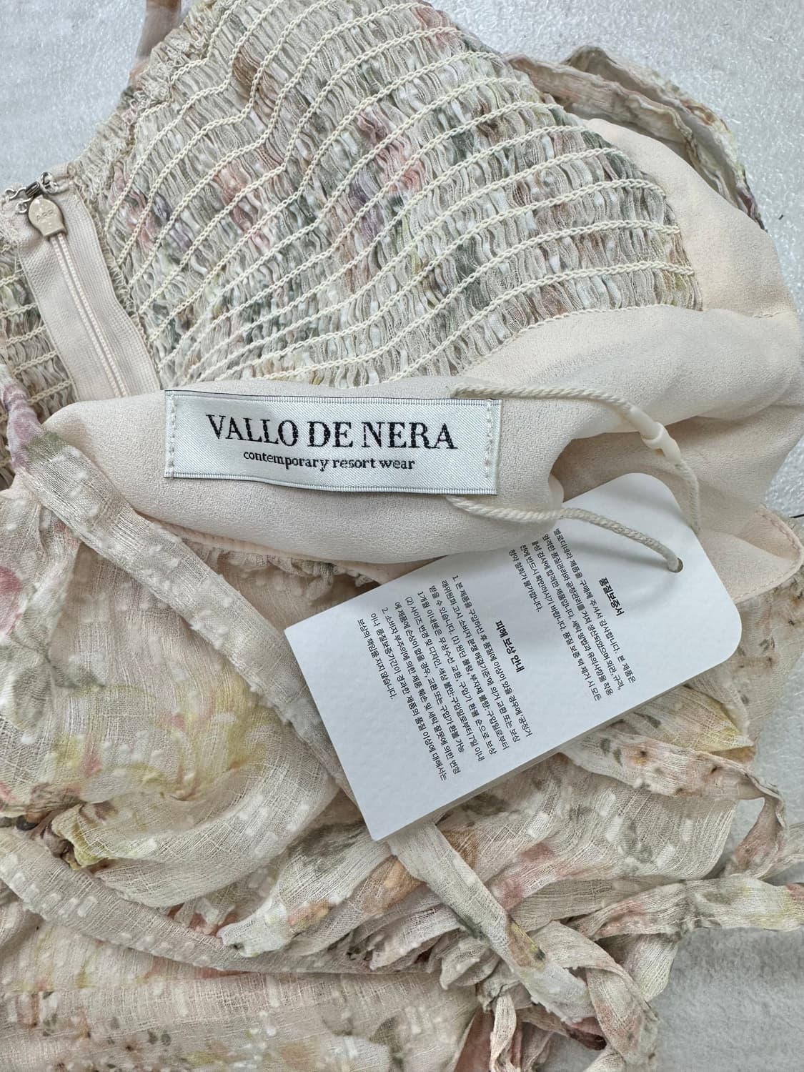 •VALLO DE NERA 플라워 쉬폰 롱 원피스 상품이미지8